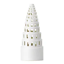 Kähler Urbania Kynttilälyhty High Tower 22,5 cm Valkoinen