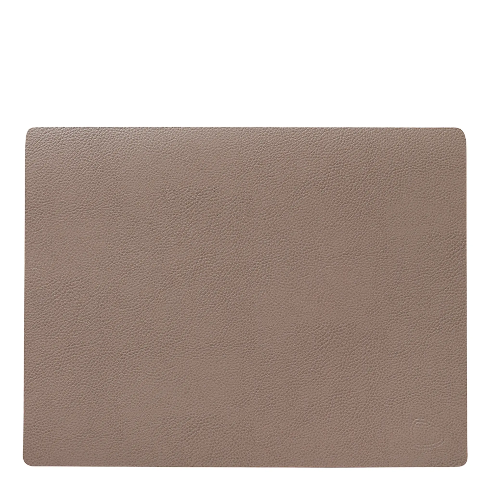 LIND dna Leather Serene Rectangle Bordstablett 26x34 cm Mole Grey