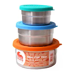 ECO lunchbox Eco seal cup runde bokser 3 deler