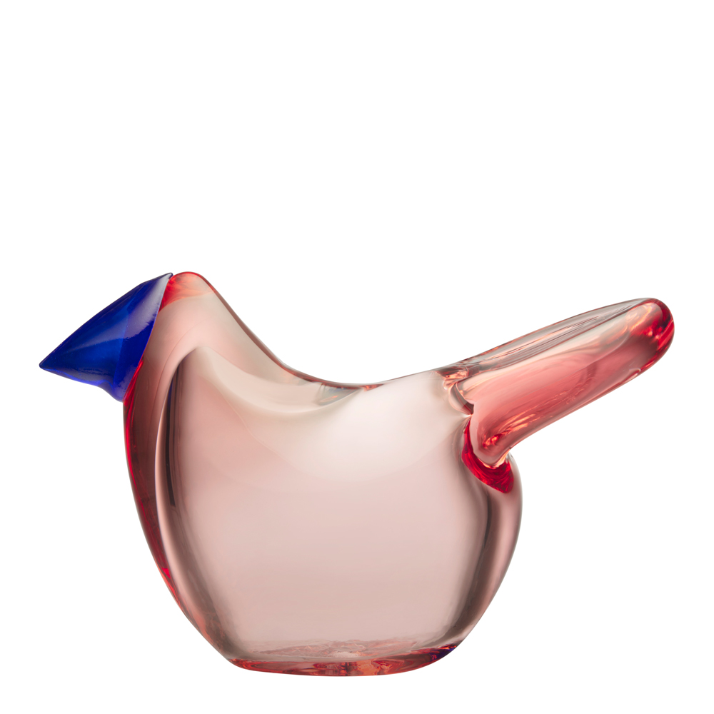 Produktfoto för Iittala - Birds by Toikka Flugsnappare Laxrosa-blå