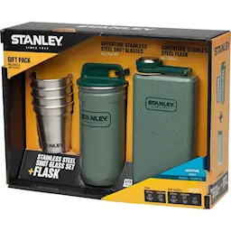 Stanley Tursett Adventure Gåvoset Flaska + Shotglas Grön