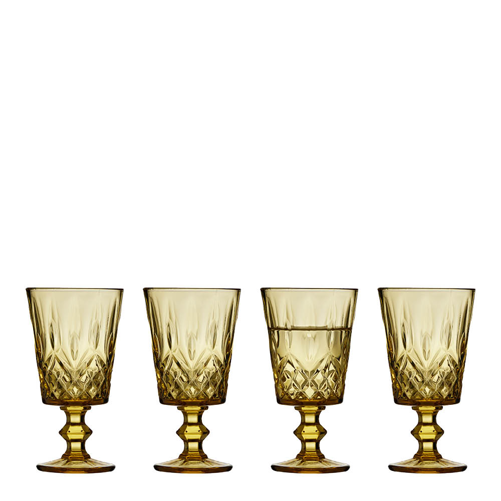 Lyngby Glas – Sorrento Vinglas 29 cl 4-pack Amber