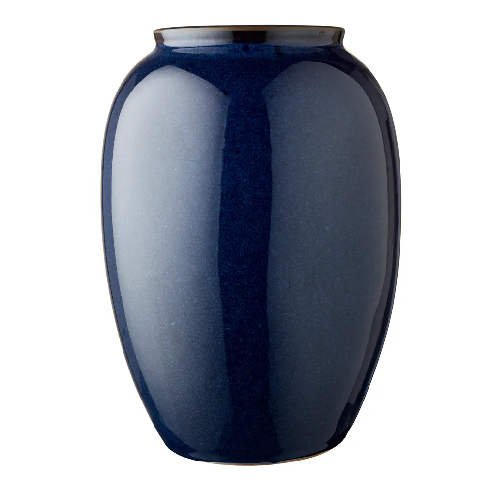 Keramikkvase 25 cm blå