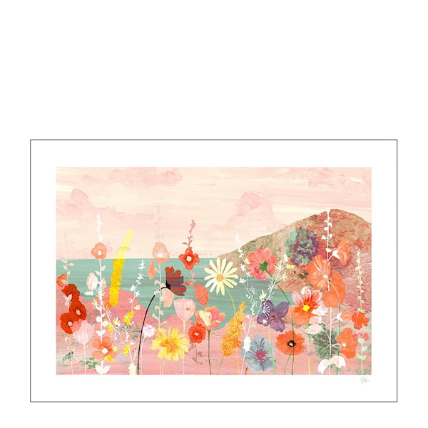 Violets Print House poster 50x70 cm flowerscape