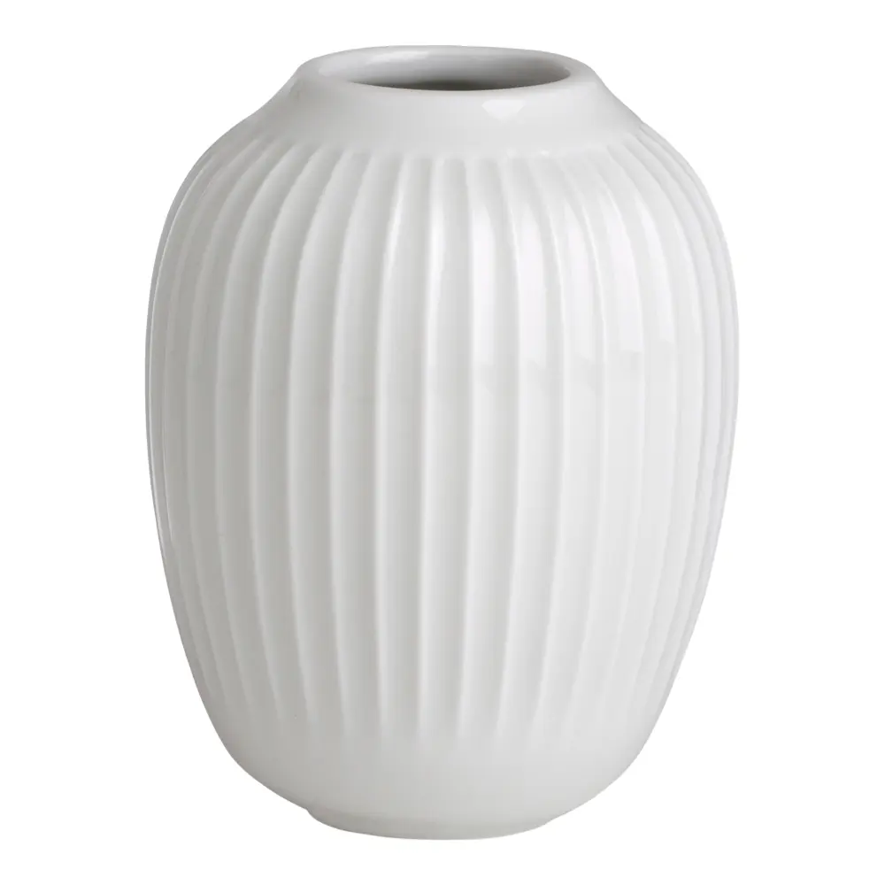 Hammershøi vase 10 cm hvit