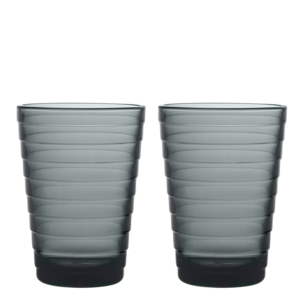 iittala – Aino Aalto Glas 33 cl 2-pack Mörkgrå