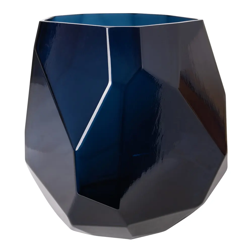 Iglo vase stor 22 cm kongeblå