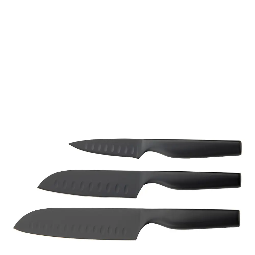 Sukai knivsett 3 stk svart