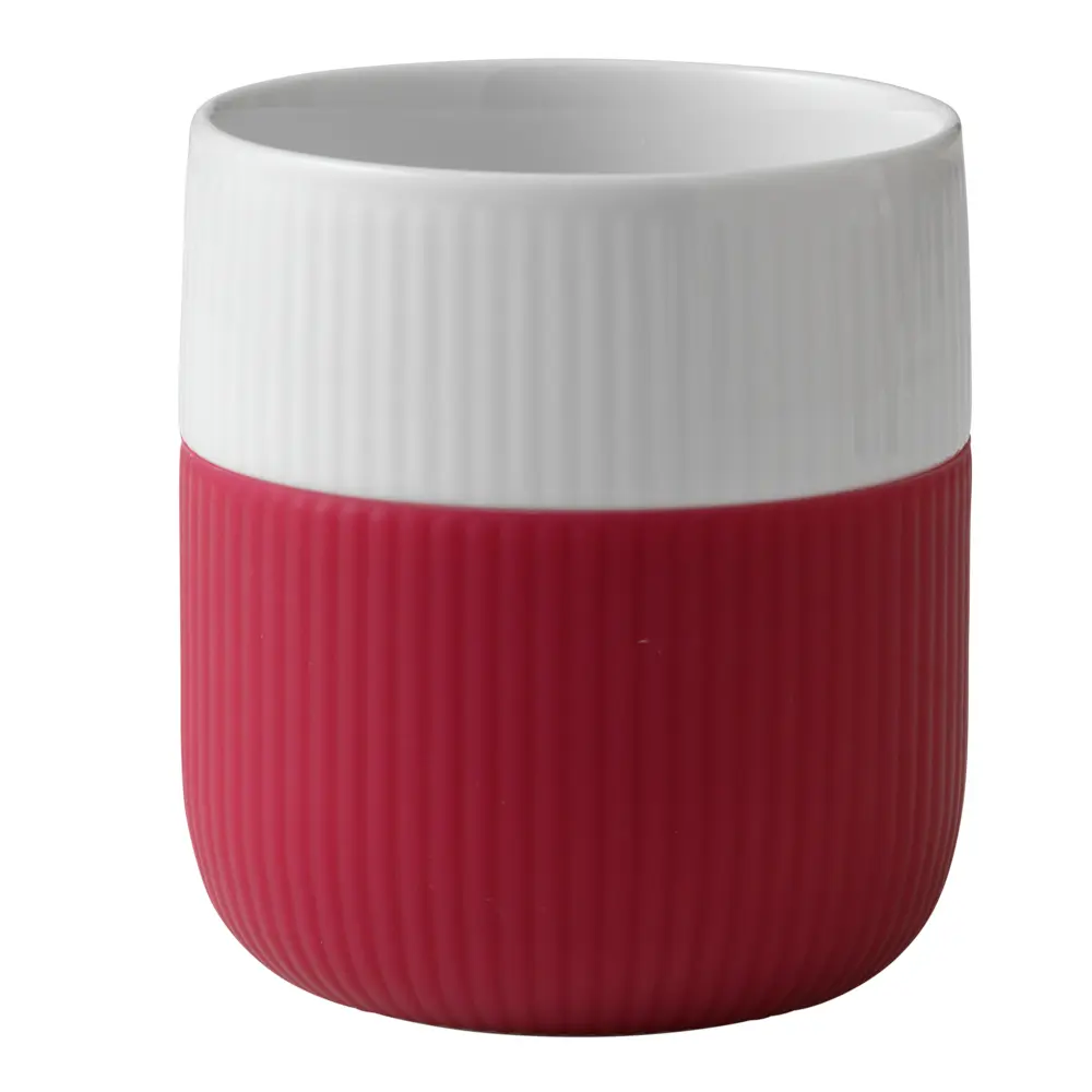 Fluted Contrast Muki 33 cl Rasberry