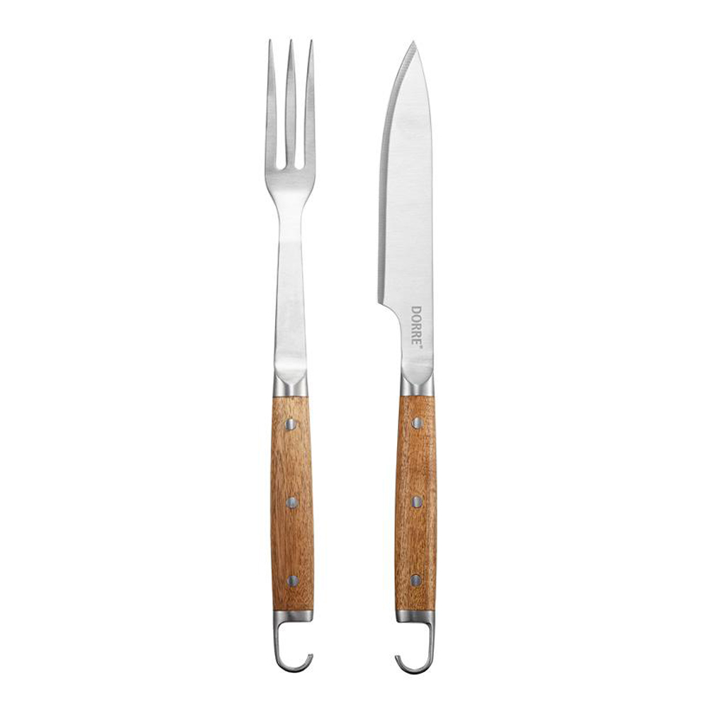 Dorre – BBQ-set Gaffel/Kniv Akacia