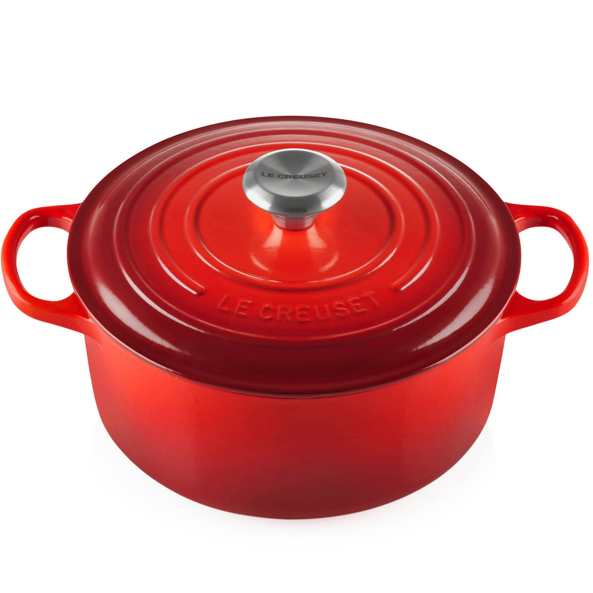 Le Creuset – Signature Gjutjärnsgryta rund 26 cm 5,3 L Cerise