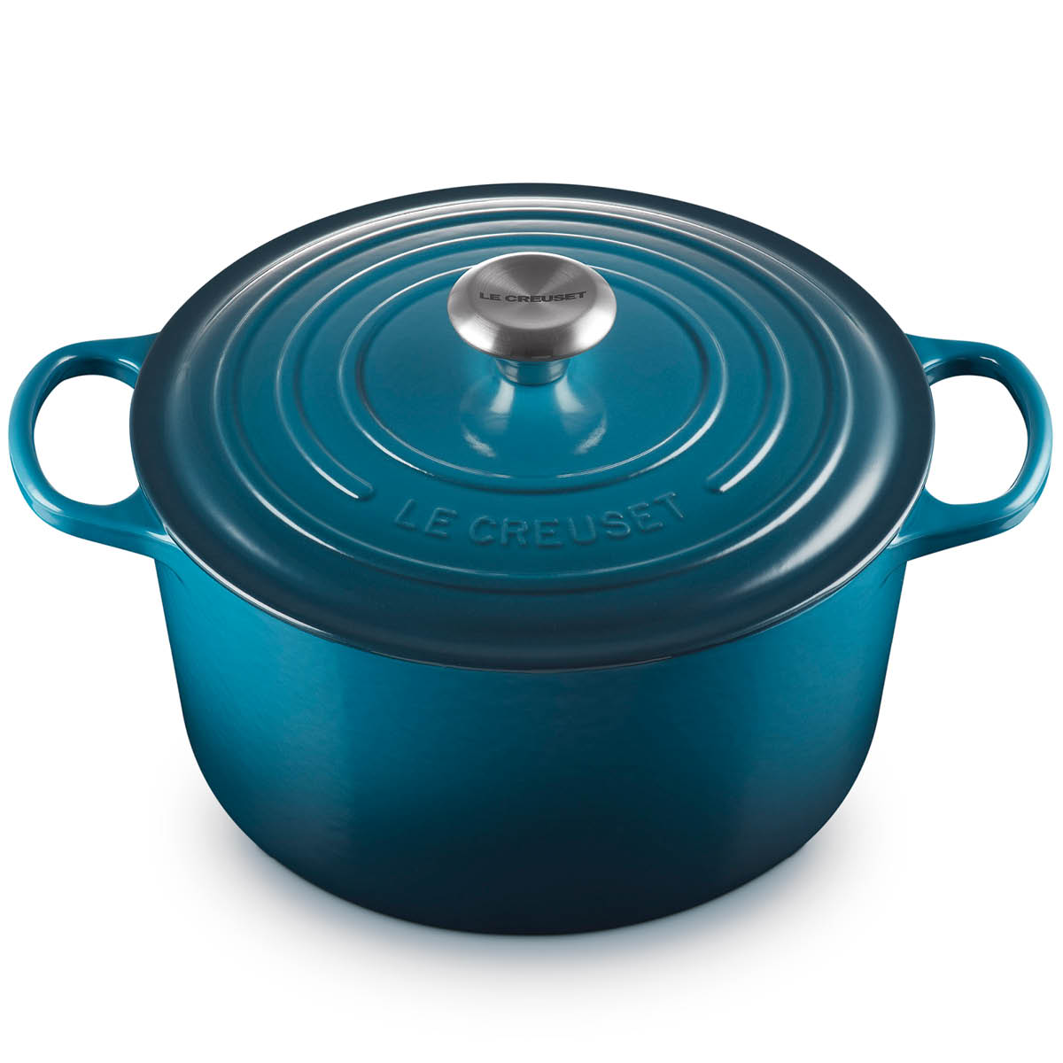 Le Creuset – Signature Gjutjärnsgryta rund 26 cm 6,3 L deep teal