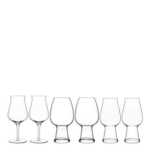 Birrateque Ölglas-set Ale, Vete, Allround 3x2 pack Klar