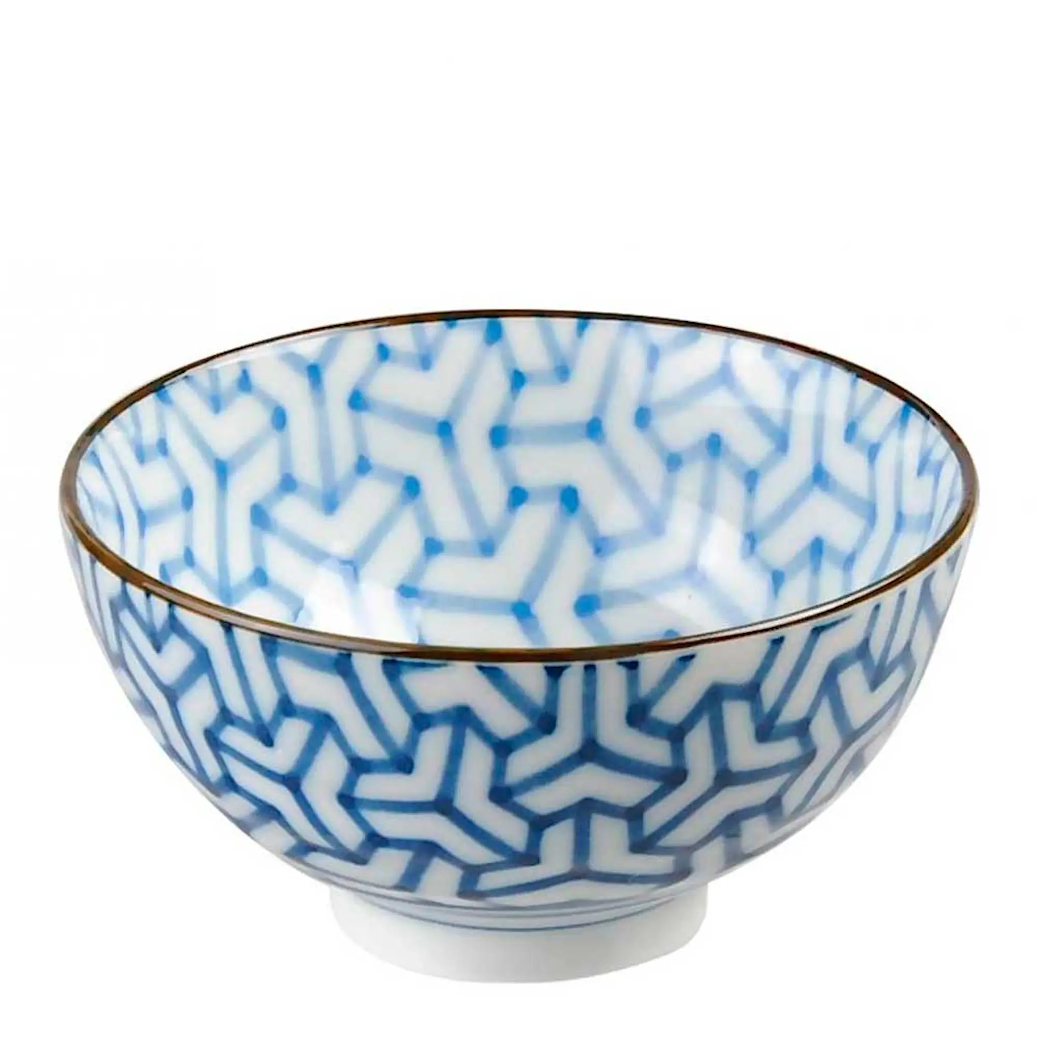 Tokyo Design Studio Mixed bowls skål 12 cm blå/hvit mønster D