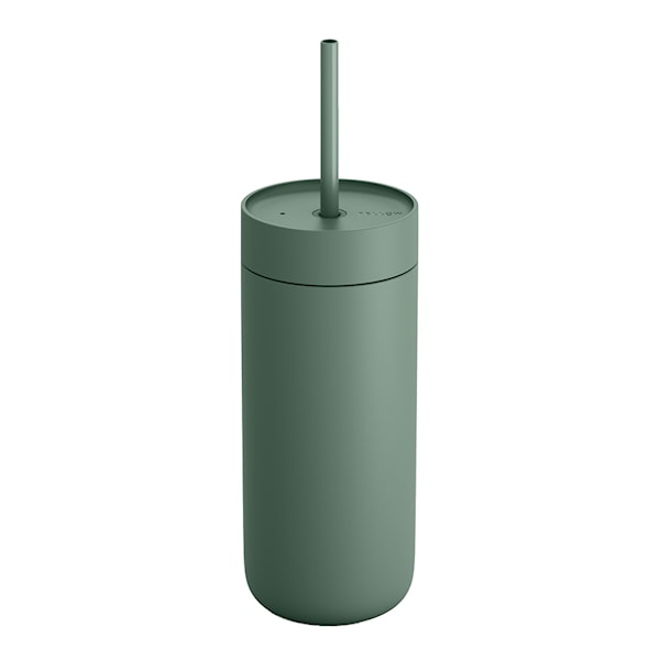 Carter Cold Desert Capsule tumbler med sugrör 475 ml smoke green