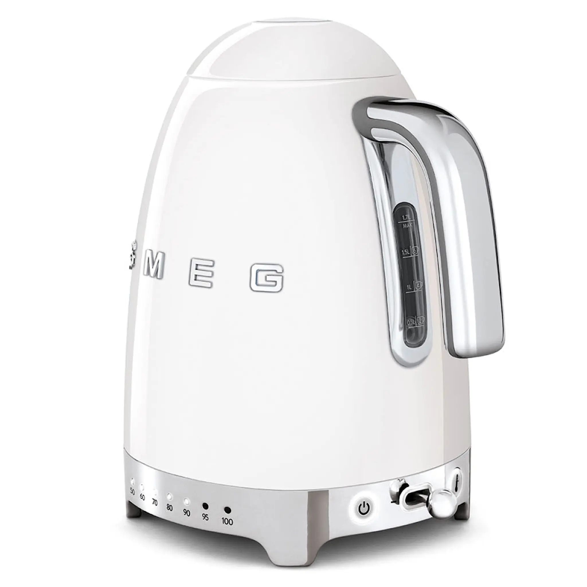 SMEG Vannkoker med termostat KLF04 1,7L hvit