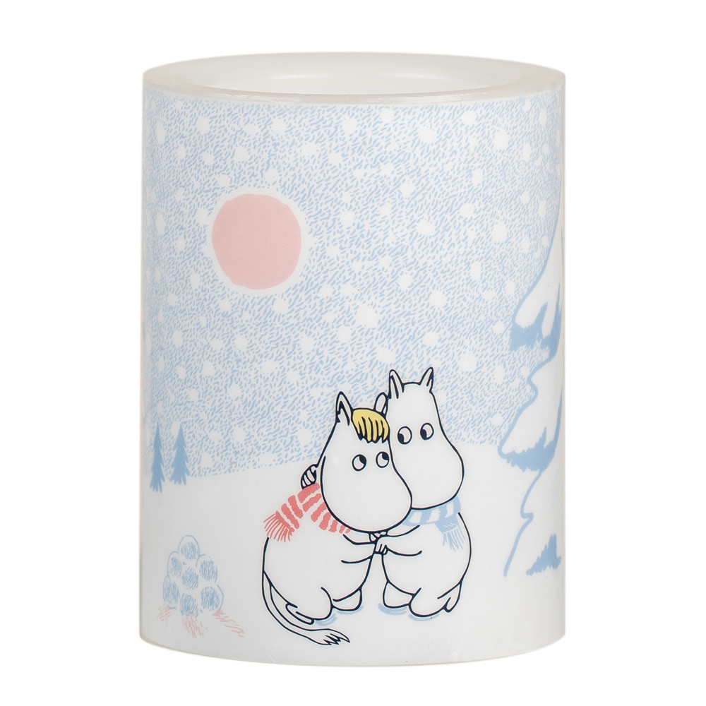 Produktfoto för Muurla - Mumin LED ljus 10 cm låt det snöa