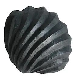 Cooee The Clam Shell Skulptur Coal