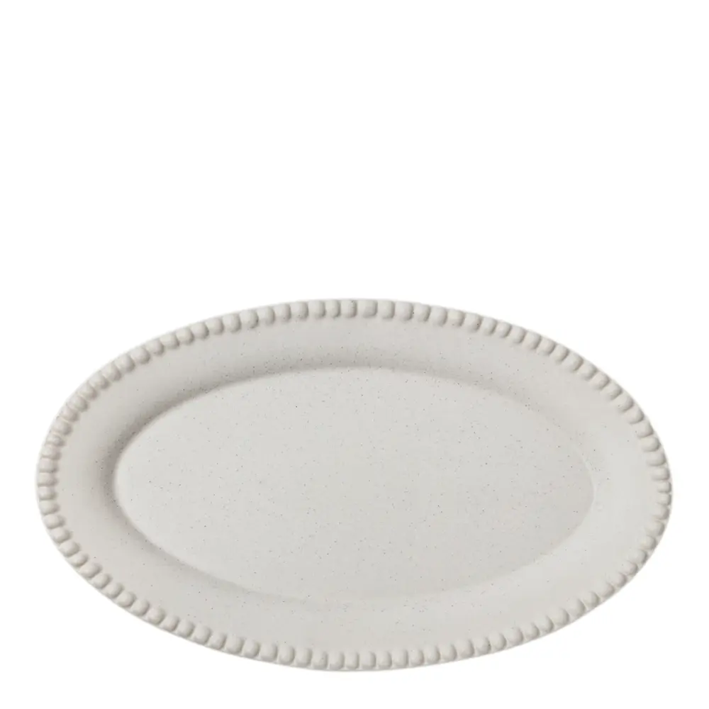 DARIA ovalt serveringsfat 35 cm cotton white