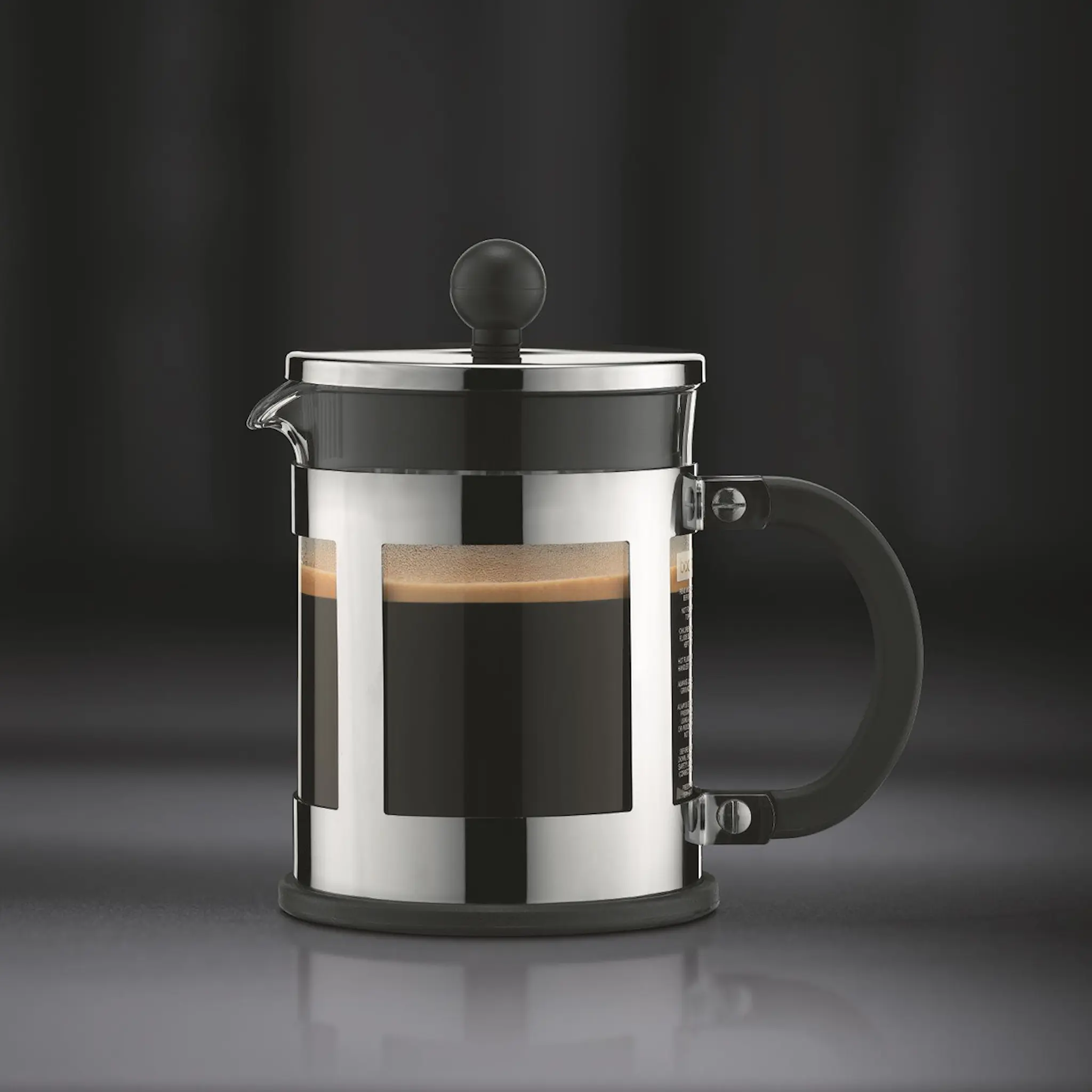 Bodum Kenya Kaffepress 4 koppar 0,5 L Förkrommad