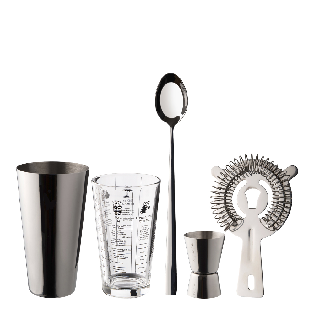 Produktfoto för Dorre Dolan Barset Boston shaker 7 dl mätglas cl drinksil sked