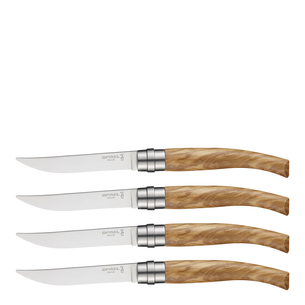 Opinel – Chic Stekknivar 4-pack Olivträ