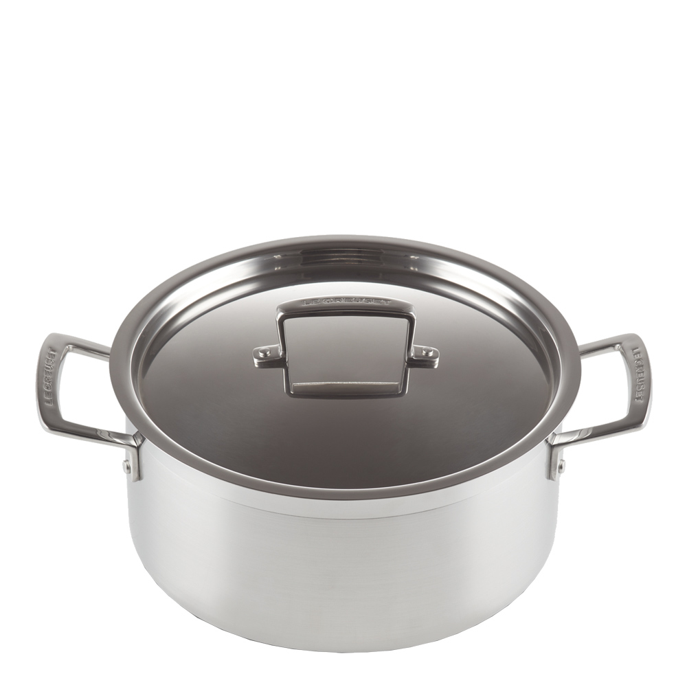 Le Creuset – 3-Ply Gryta Låg med lock 24 cm 5,3 L