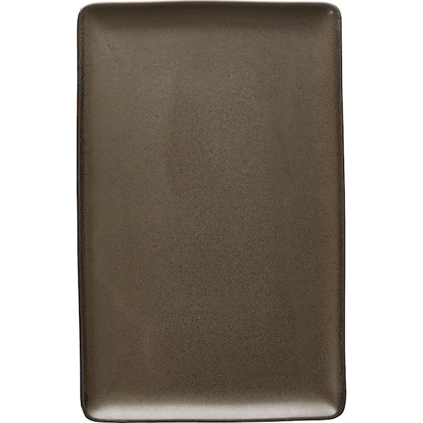 Raw Tallrik rektangulär 31,5x20 cm Brun Metallic