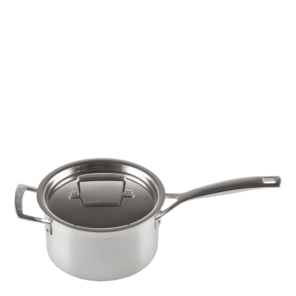 Le Creuset – 3-Ply Kastrull med lock 18 cm 2,8 L