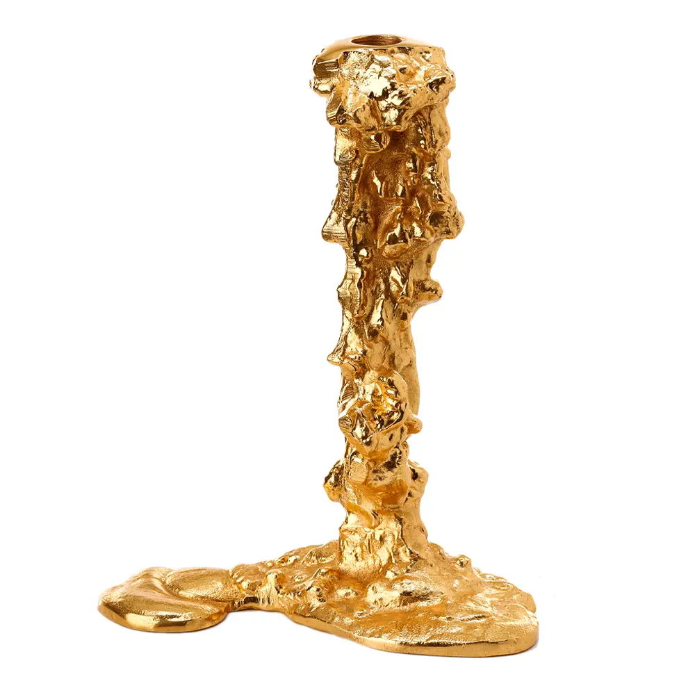 Drip Kynttilänjalka 25 cm Kulta