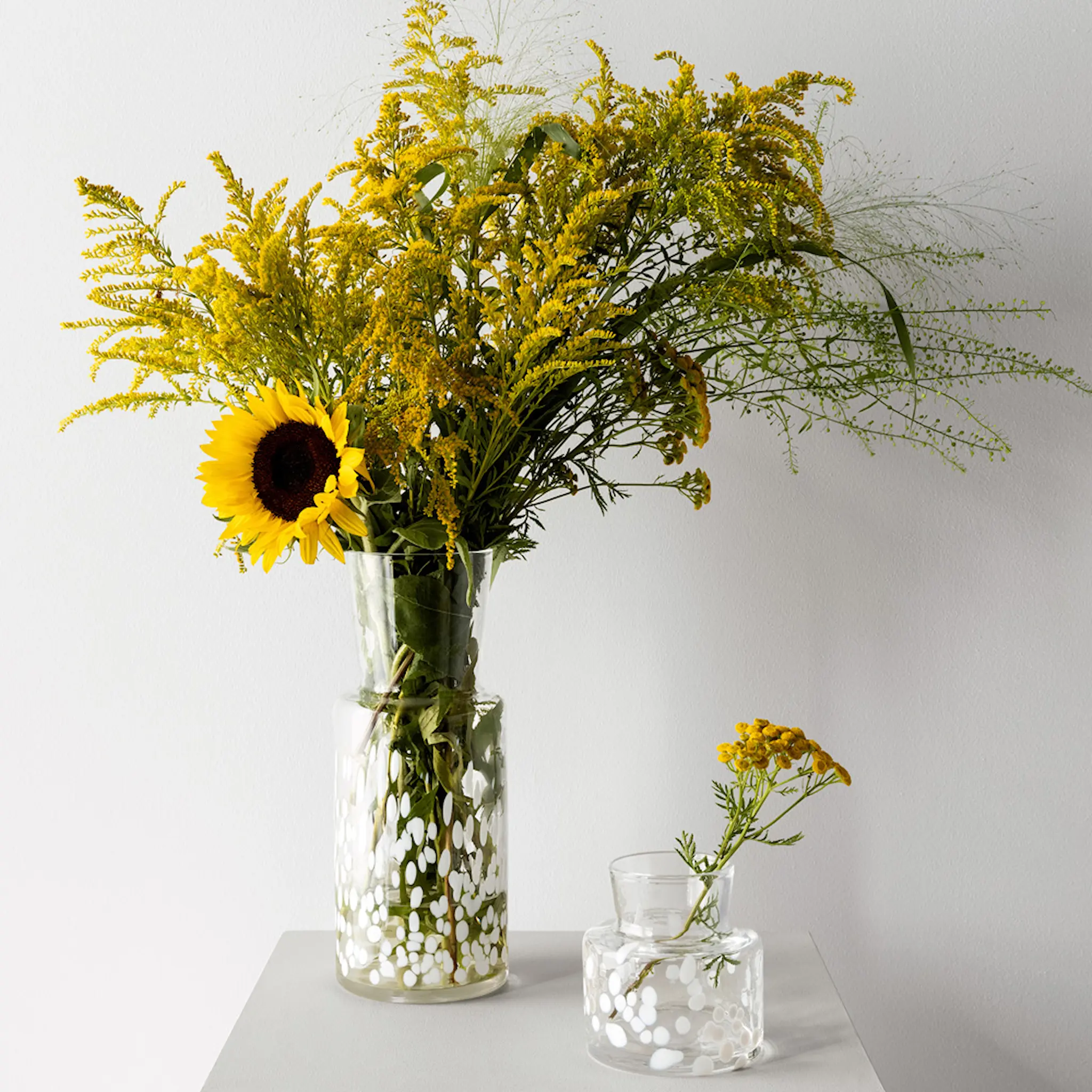 Kosta Boda Meadow vase vinter 19,5 cm hvit
