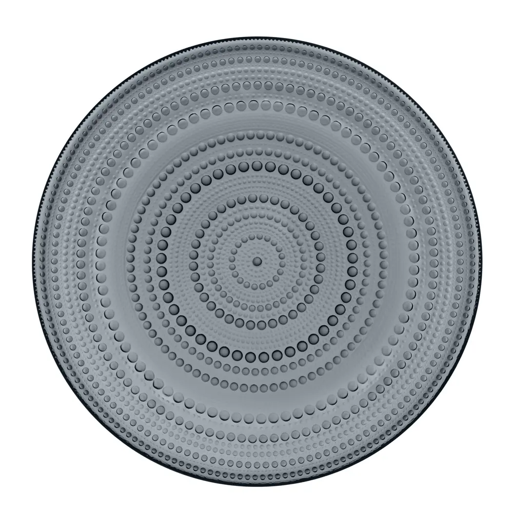 Kastehelmi tallerken 31,5 cm mørk grå
