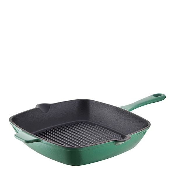 Grillpanna Gjutjärn 26 cm Grön