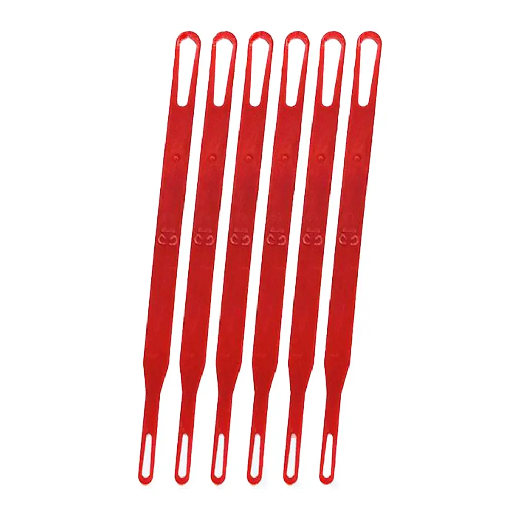 Pitlepinner 6 stk rød
