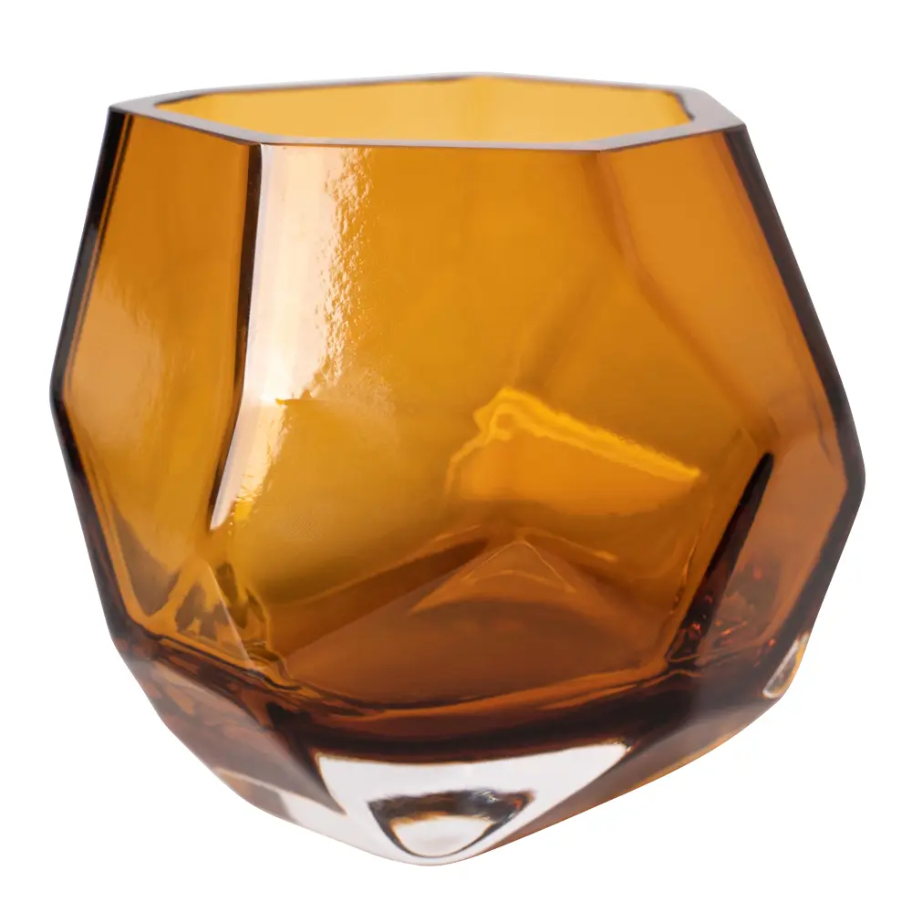 Iglo Kynttilälyhty / Maljakko 9 cm Warm Cognac