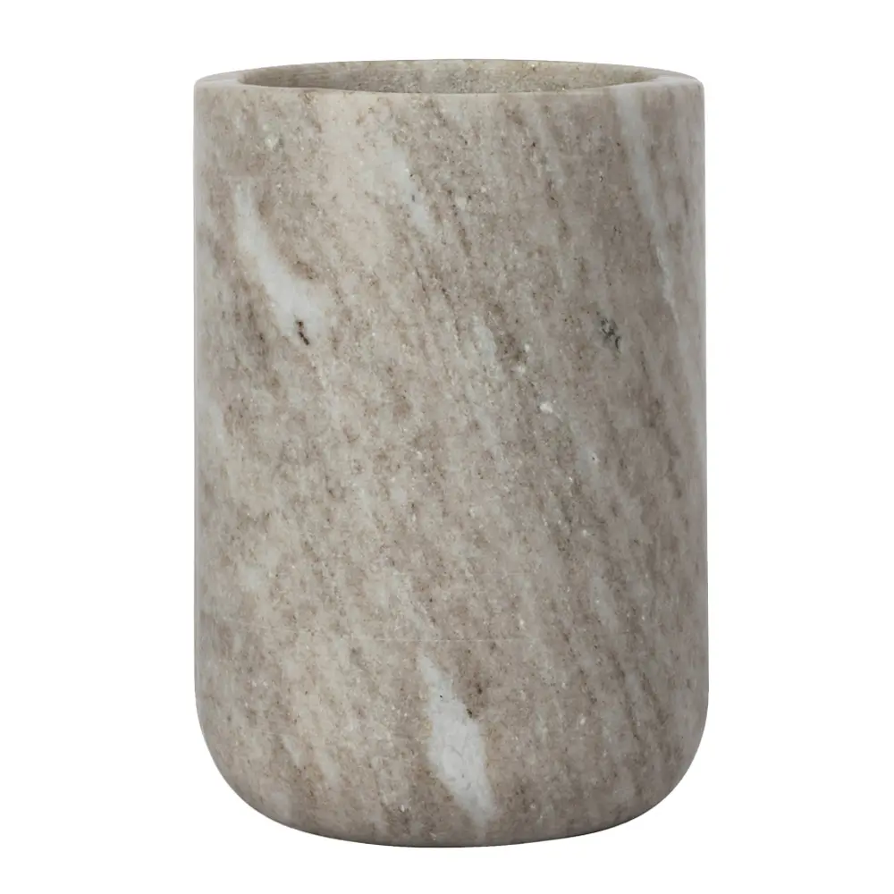 Vinkjøler marmor 17 cm beige