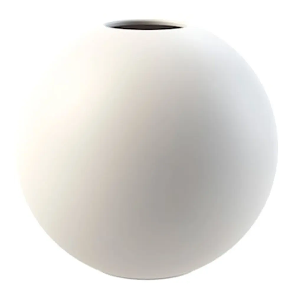 Ball vase 10 cm hvit