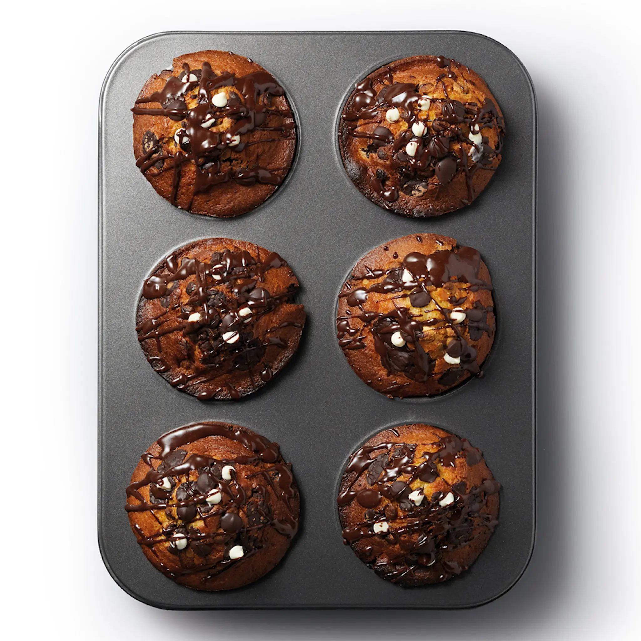 MasterClass Muffinsform for 6 stora muffins