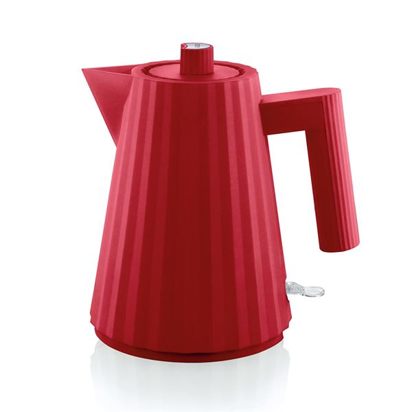 Alessi - Plissé Vattenkokare 1 L Röd