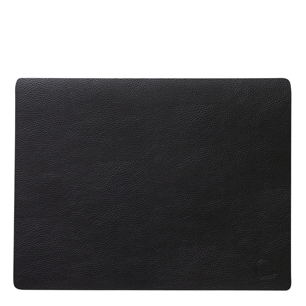 Lind DNA - Leather Serene Rectangle Bordstablett 26x34 cm Black