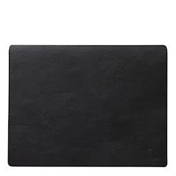 LIND dna Rectangle Leather Serene Pöytätabletti 26x34,5 cm Musta