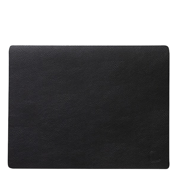 Leather Serene Rectangle Bordstablett 26x34 cm Black