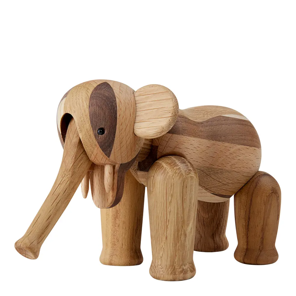 Elefant Reworked Anniversary mini 9 cm mixed wood