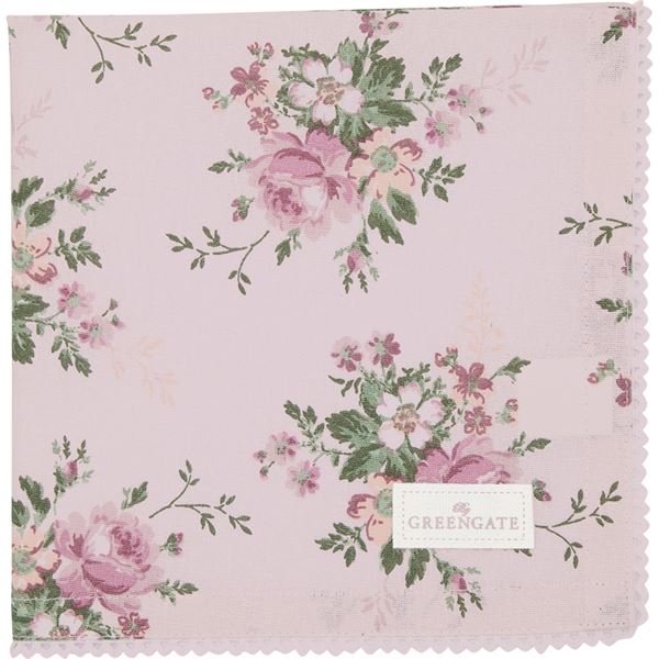 GreenGate - Marie Tygservett 40x40 cm M/Spets Dusty Rose