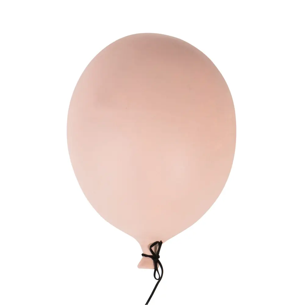 Balloon veggdekor 17x23 cm rosa