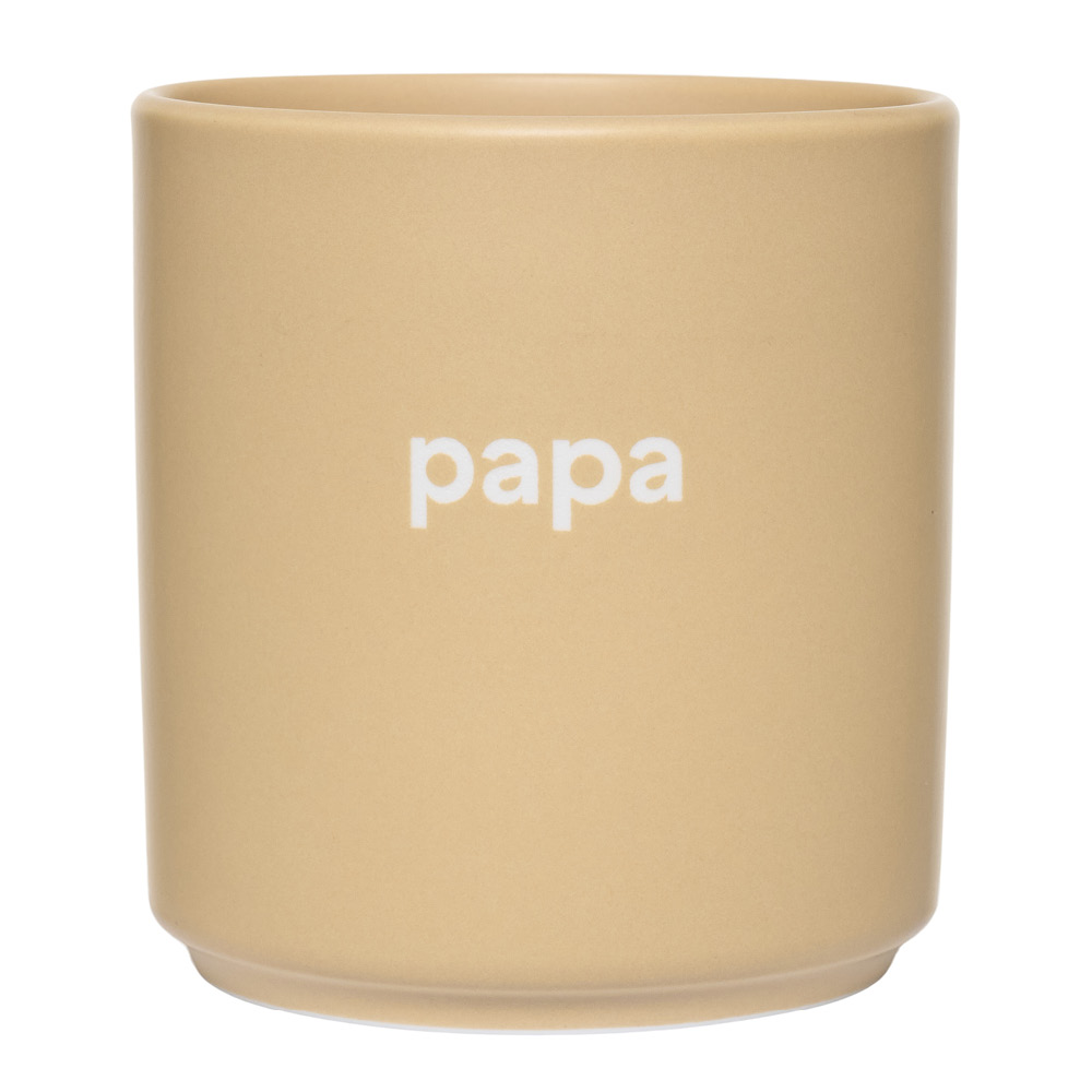 Design Letters – Favourite Mugg Papa 25 cl Beige