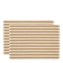 Södahl Statement Stripe Bordstablett 33x48 cm 2-pack Beige