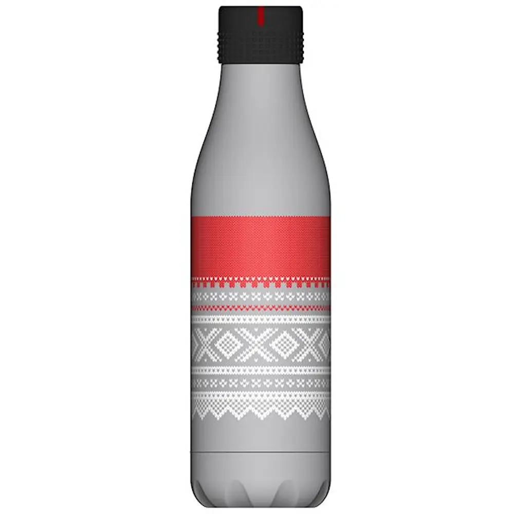 Bottle Up Marius termoflaske 0,5L grå/rød/hvit