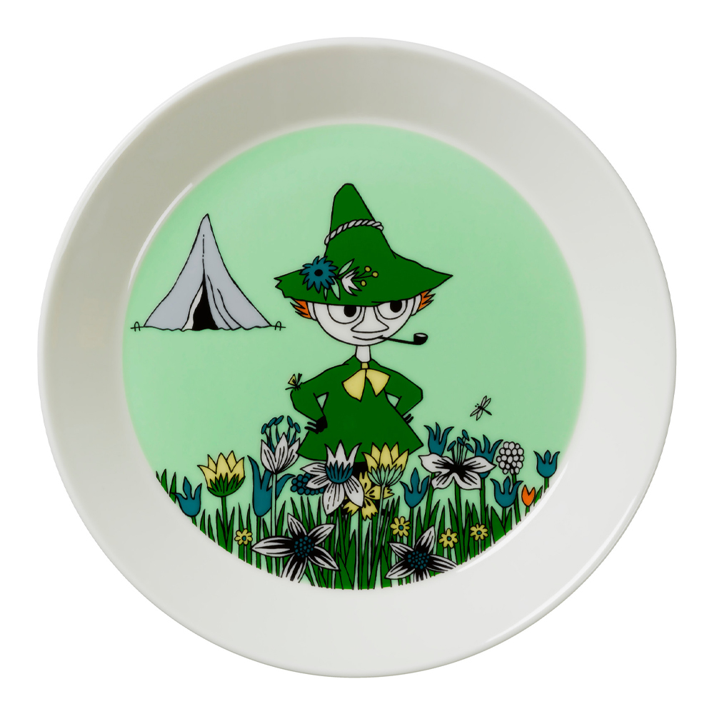 Moomin Arabia – Mumintallrik 19 cm Snusmumriken Grön