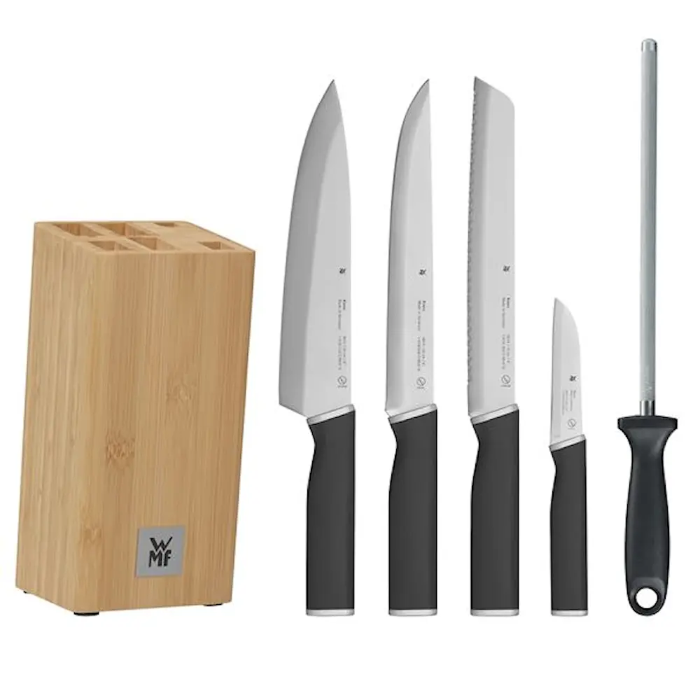 Kineo knivblokk 4 kniver + jern